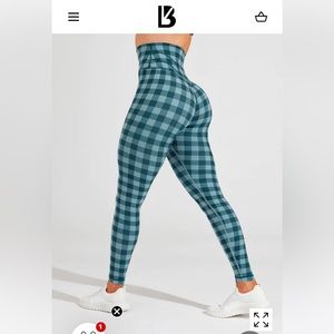 Legacy Legging Teal Check